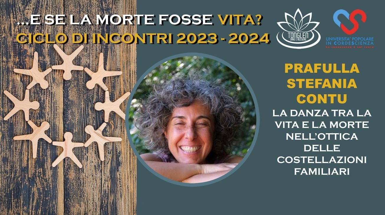 Locandina della conferenza online «La danza tra la vita e la morte» del ciclo «…E se la morte fosse vita?» 2023-2024